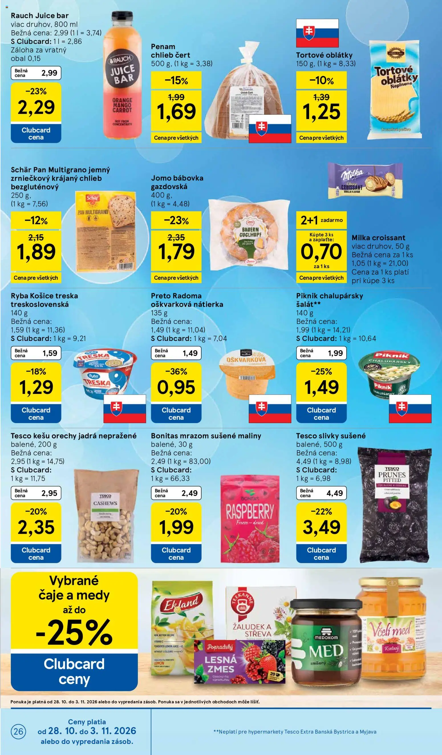Nové Tesco akcie – leták je platný od 28.10.2026 | Strana: 26