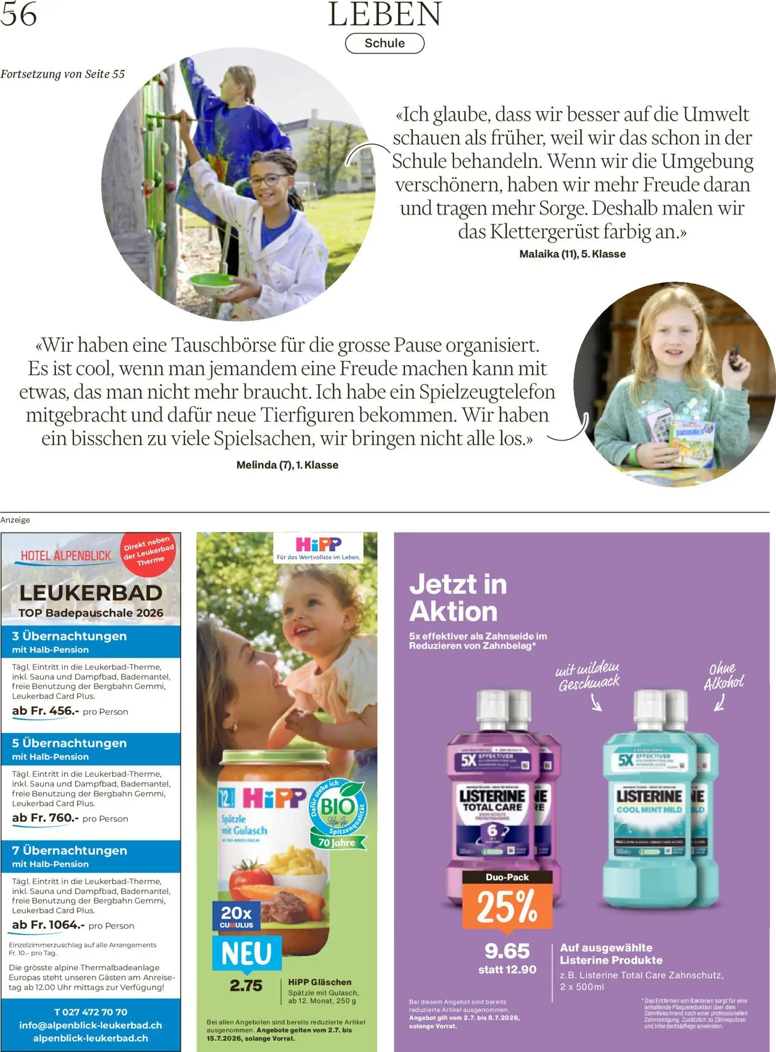 Migros aktionen Magazin – gültig ab 01.07.2026 | Seite: 56 | Produkte: Uhr, Top