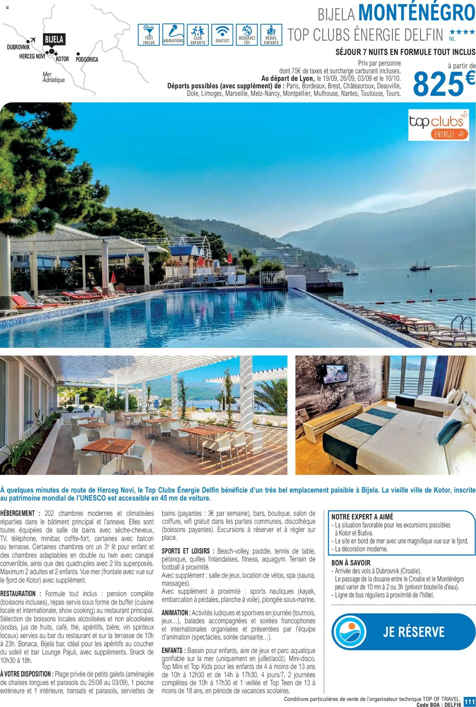 {H1} | Page: 111 | Produits: Boissons, Chaises, Lit, Piscine