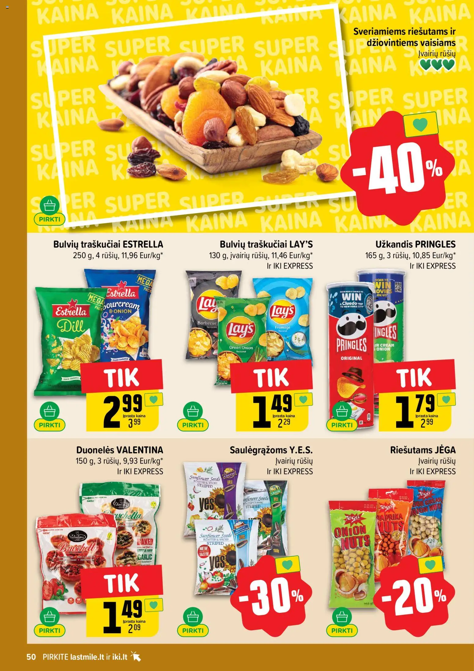 IKI akcijos nuo 2026.10.05 | Puslapis: 50 | Prekių: Paprika, Traškučiai