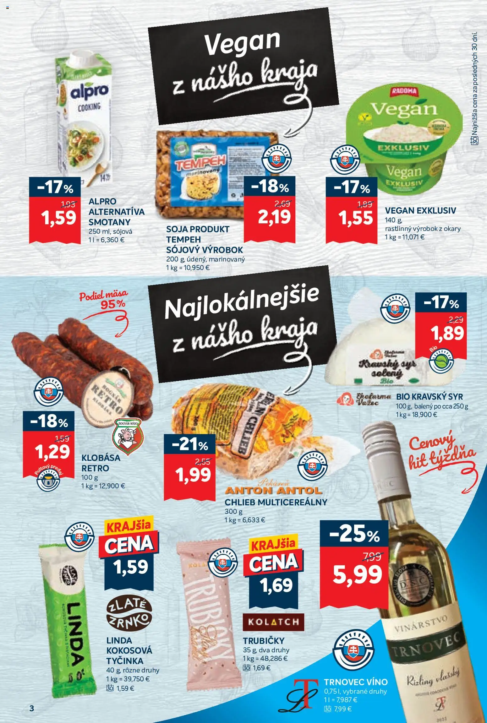 Nové Kraj akcie – leták je platný od 22.10.2026 | Strana: 5 | Produkty: Syr, Chlieb, Klobása, Tempeh