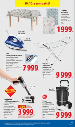 Lidl akciós újság - amely érvényes a következő dátumtól: 2026.10.08. | Oldal: 57