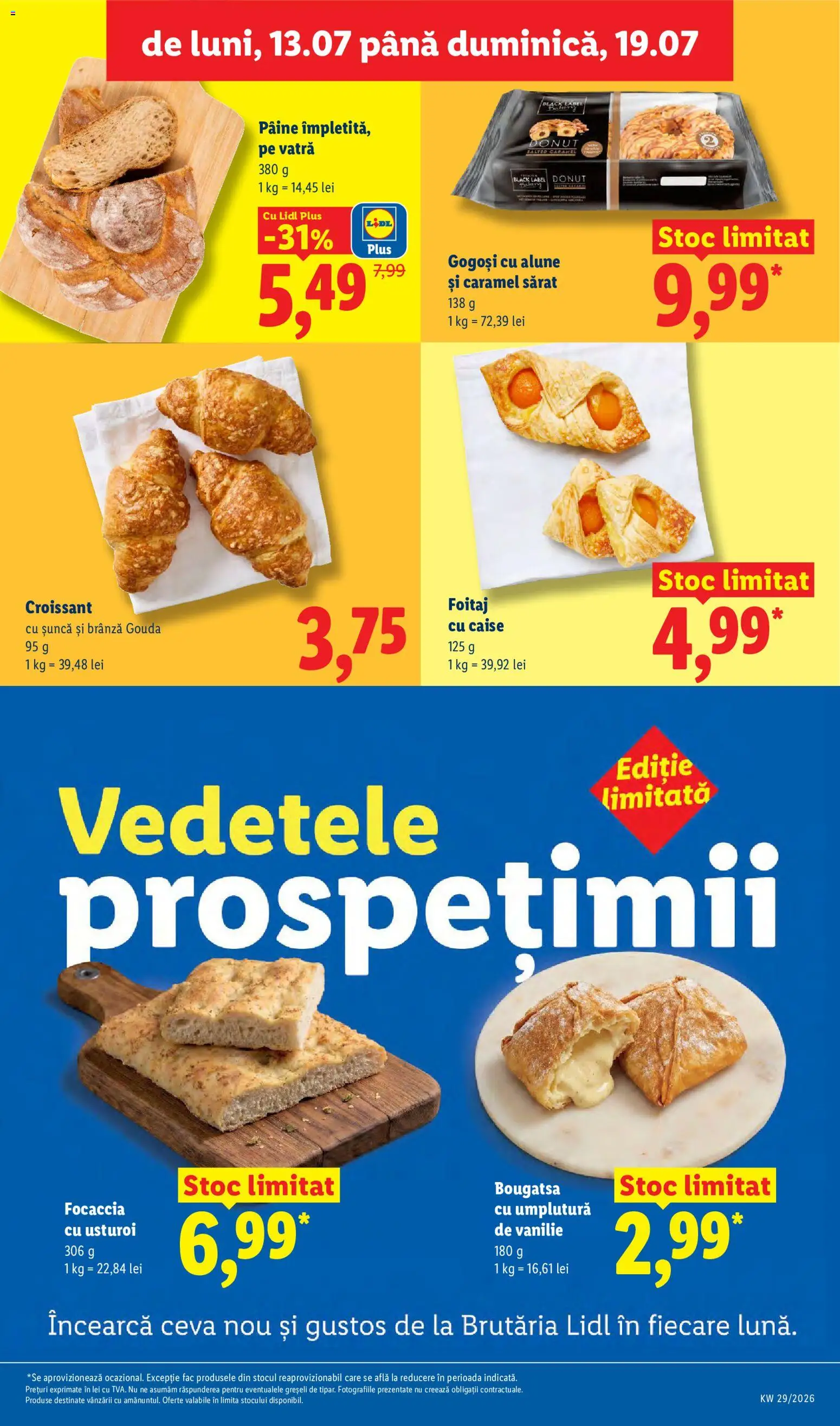 Noul catalog Lidl – valabil de la 13.07.2026 | Pagină: 11 | Produse: Gogoși, Ahtapot, Gouda, Usturoi