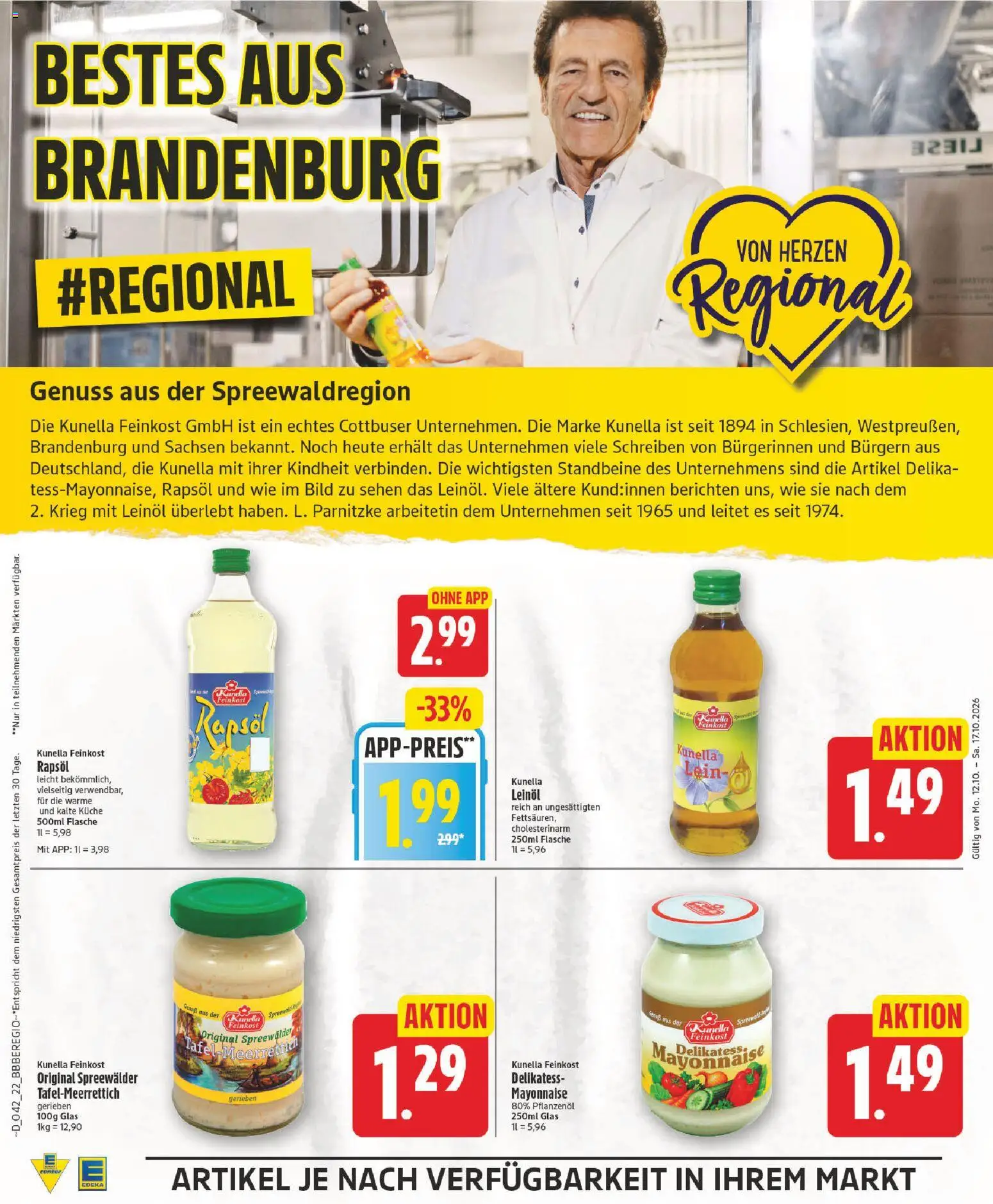 Edeka Prospekt – gültig ab 12.10.2026 | Seite: 22