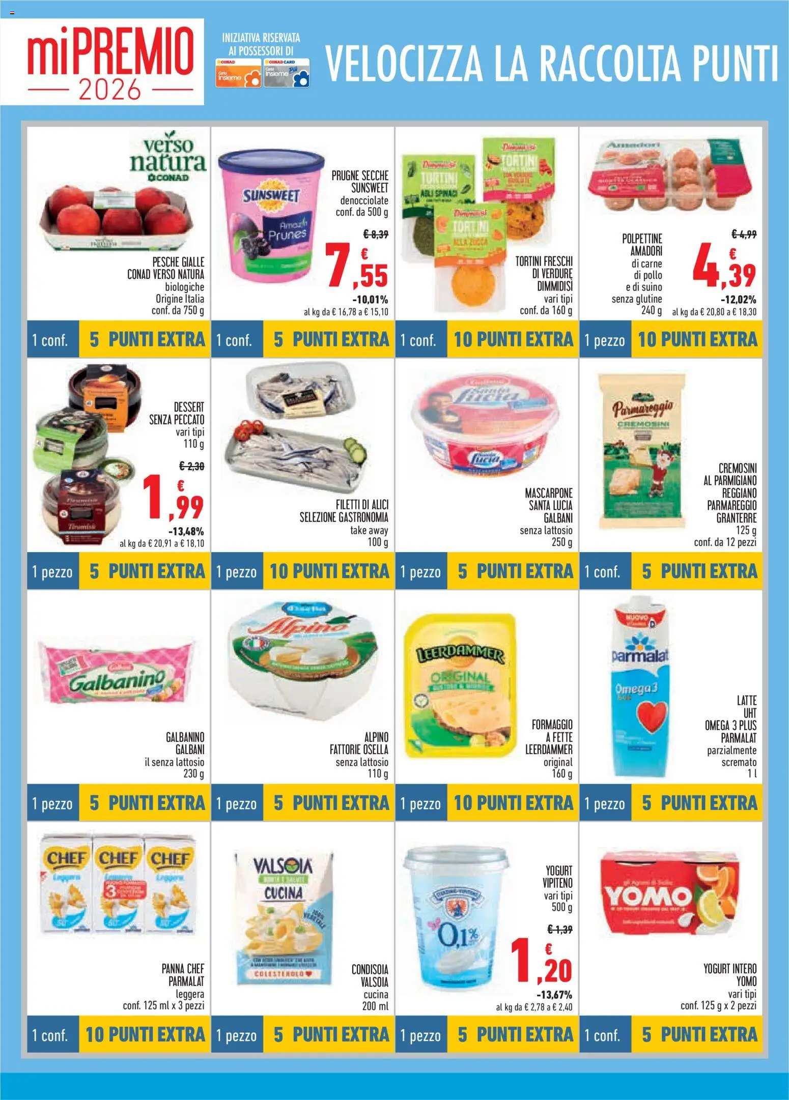 Volantino Conad del 18.06.2026 | Pagina: 8 | Prodotti: Verdure, Formaggio, Spinaci, Alici