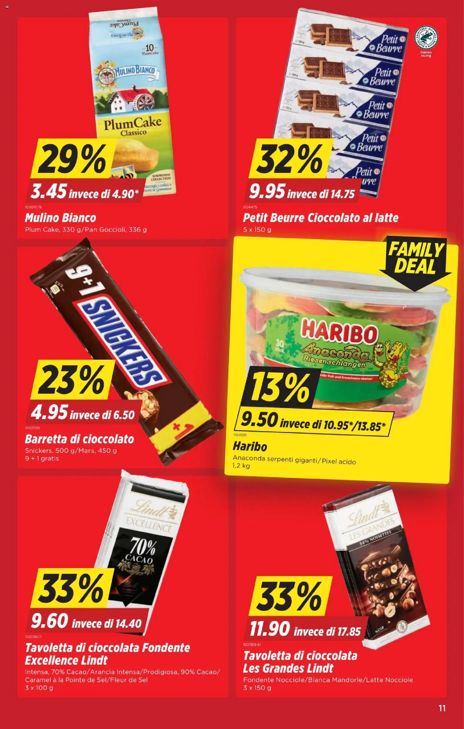 Denner aktionen IT – gültig ab 06.08.2026 | Seite: 11 | Produkte: Snickers