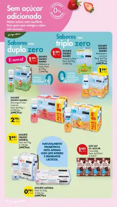 Pré-visualização Pingo Doce folheto Escolhas Equilibradas Açores válido de 22/10/2026 | Página: 10 | Produtos: Leite UHT, Leite, Açúcar, Iogurte liquido