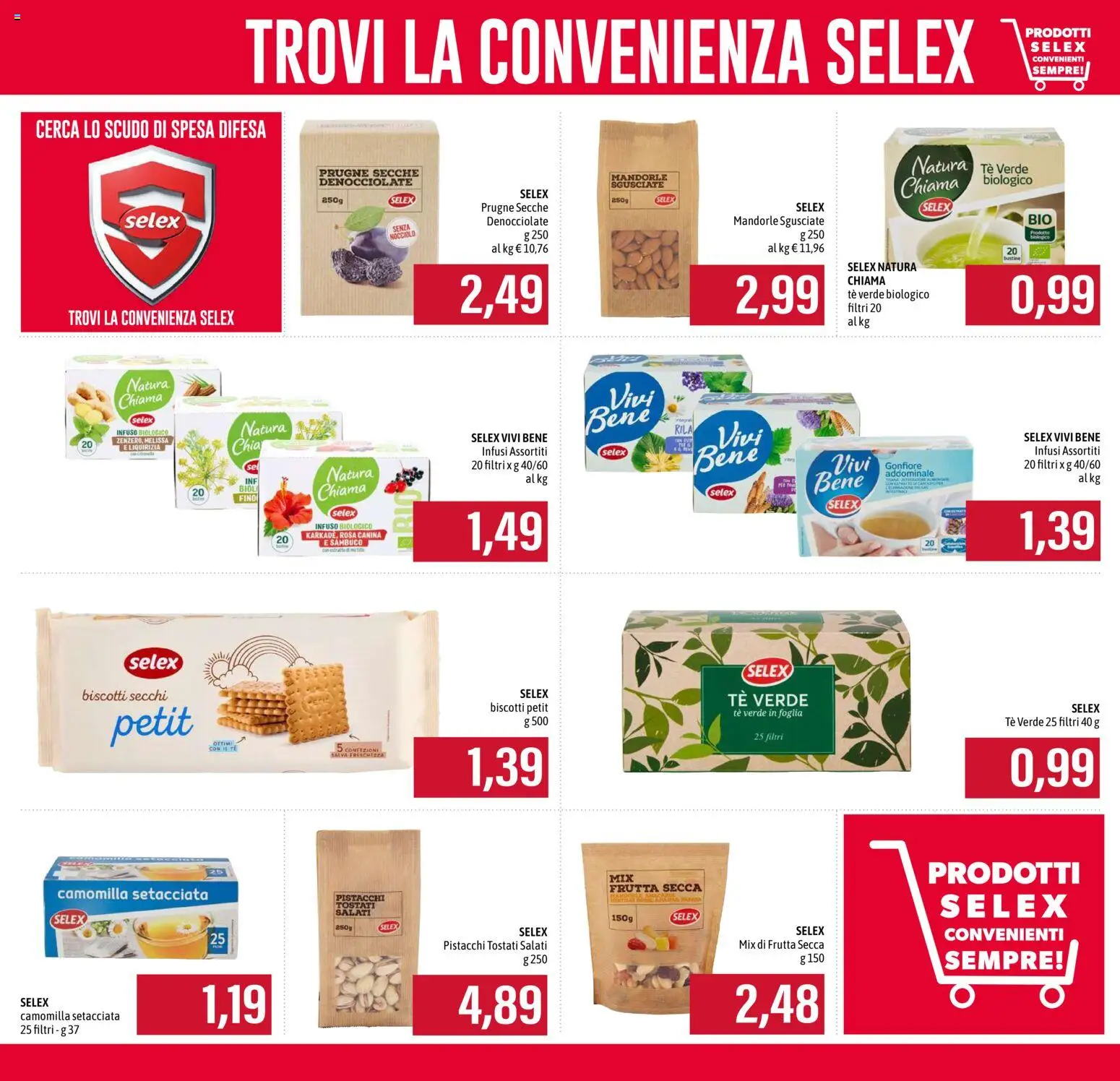 Volantino EMI del 04.06.2026 | Pagina: 9 | Prodotti: Tè, Biscotti, Frutta, Mandorle