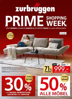 Zurbrüggen Prime Shopping week ab 12.09.2026 gültig