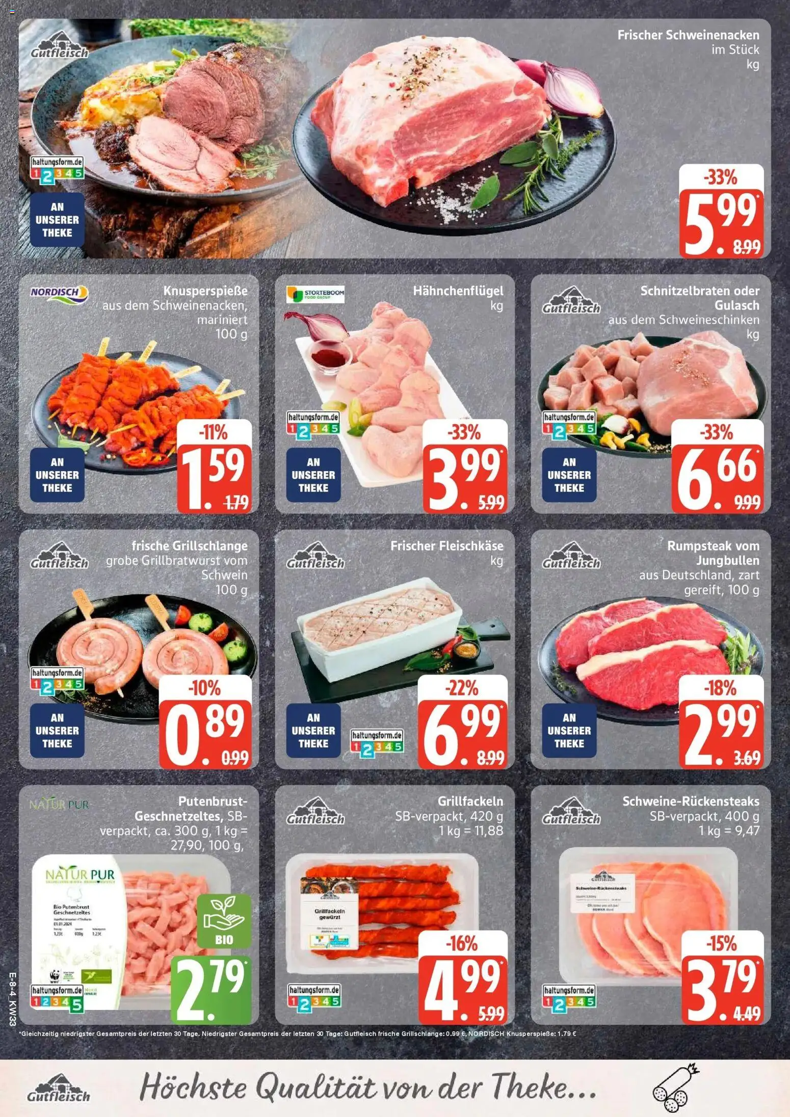 Edeka Prospekt Dobbertin (ab 10.08.2026) » Angebote Online | Seite: 10 | Produkte: Rumpsteak, Putenbrust, Schweinenacken, Gulasch