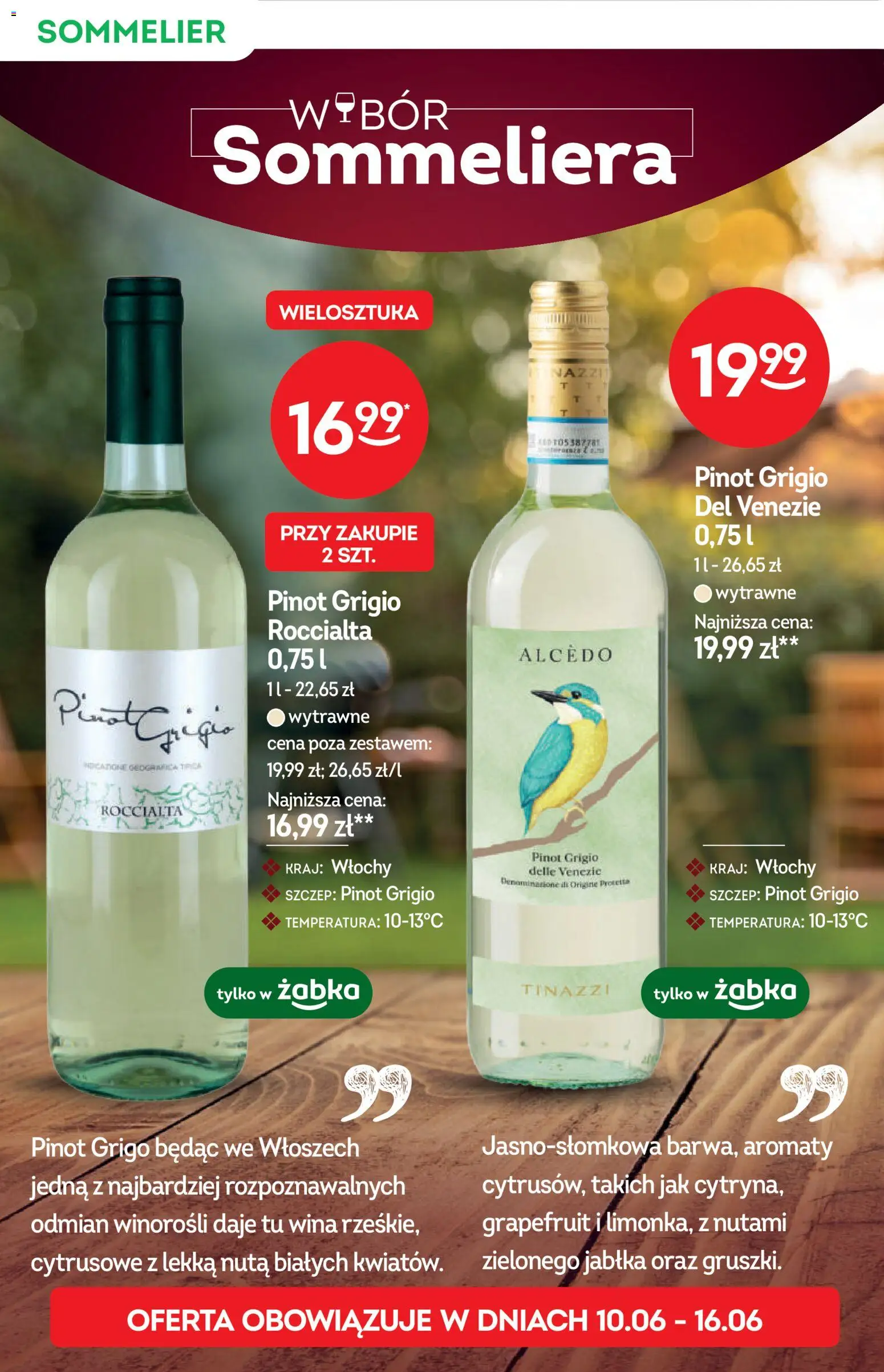 Żabka gazetka - Katalog win od 10.06.2026 | Strona: 10 | Produkty: Jabłka