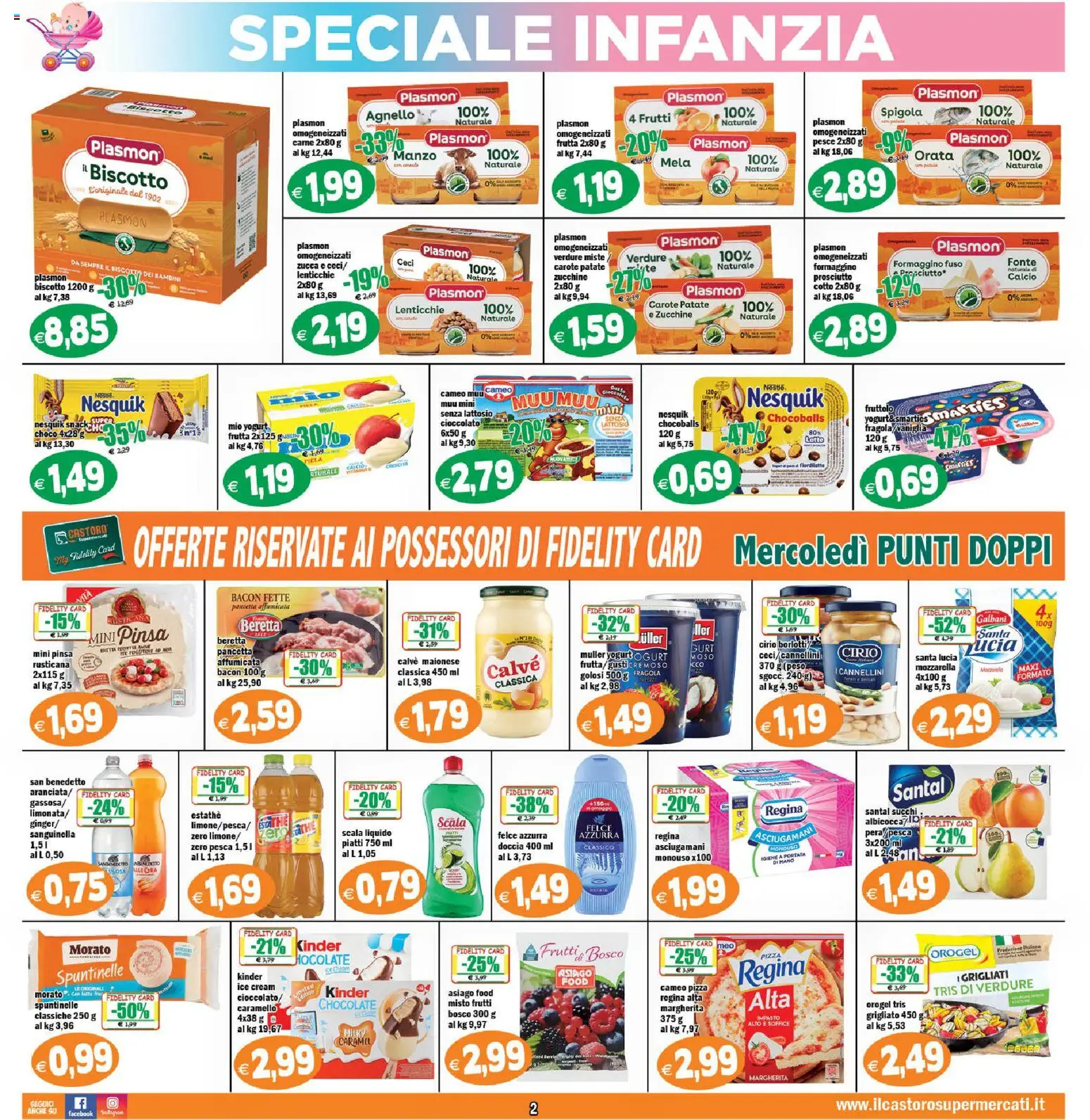 Volantino Il Castoro del 12/08/2026 | Pagina: 2 | Prodotti: Impasto, Cannellini, Lenticchie, Asciugamani