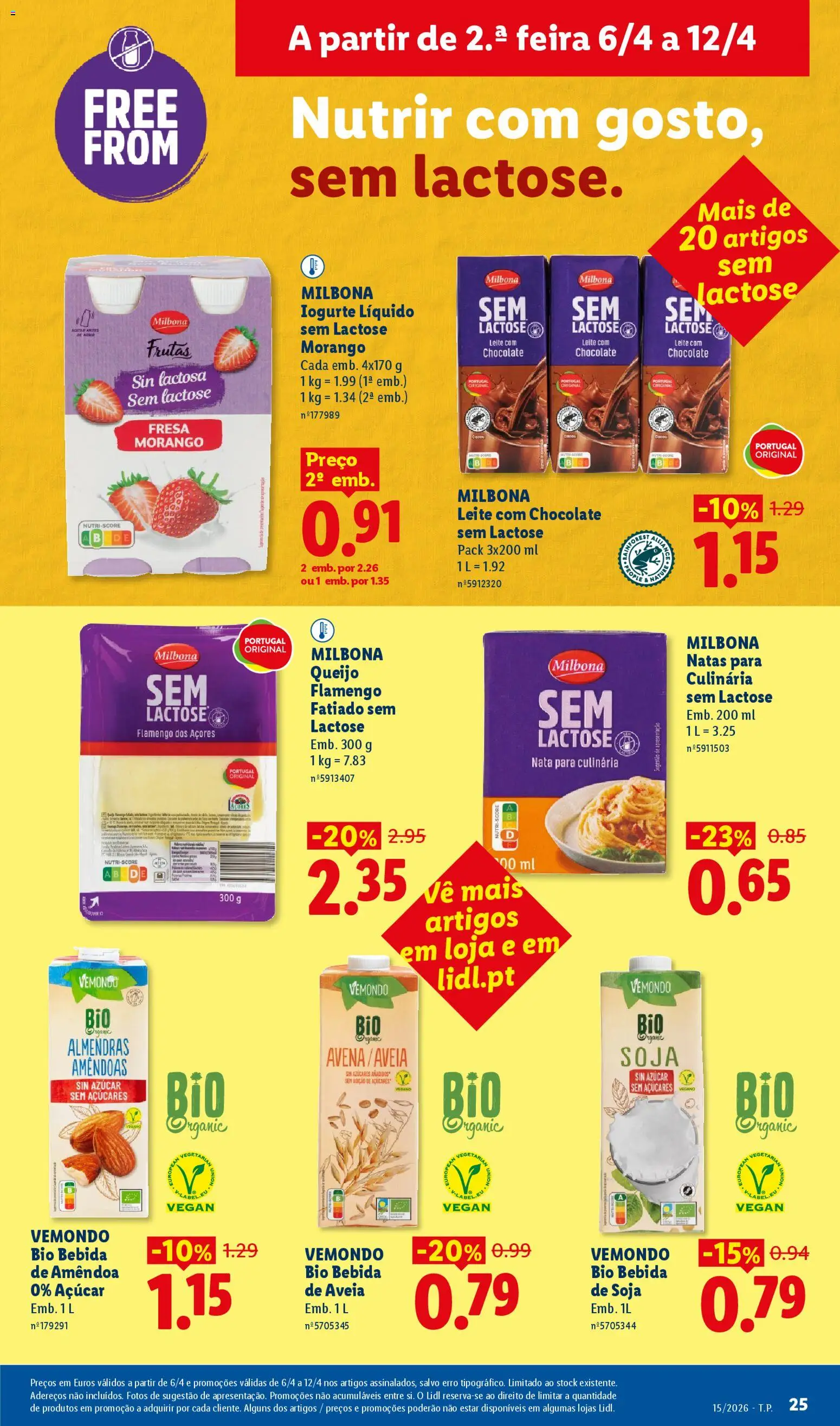 Lidl folheto │ válido de 06.04.2026 | Página: 25 | Produtos: Soja, Aveia, Chocolate, Iogurte liquido