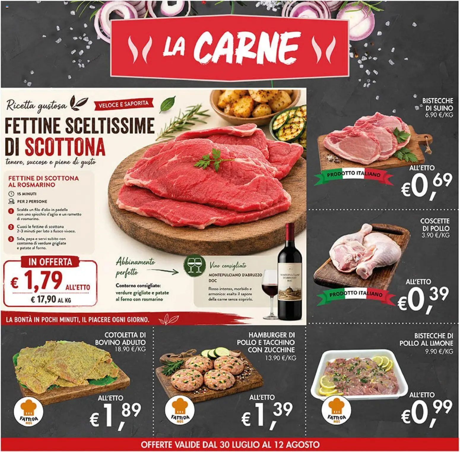 Volantino Coal del 30/07/2026 | Pagina: 4 | Prodotti: Pollo, Suino, Forno, Contorno di verdure