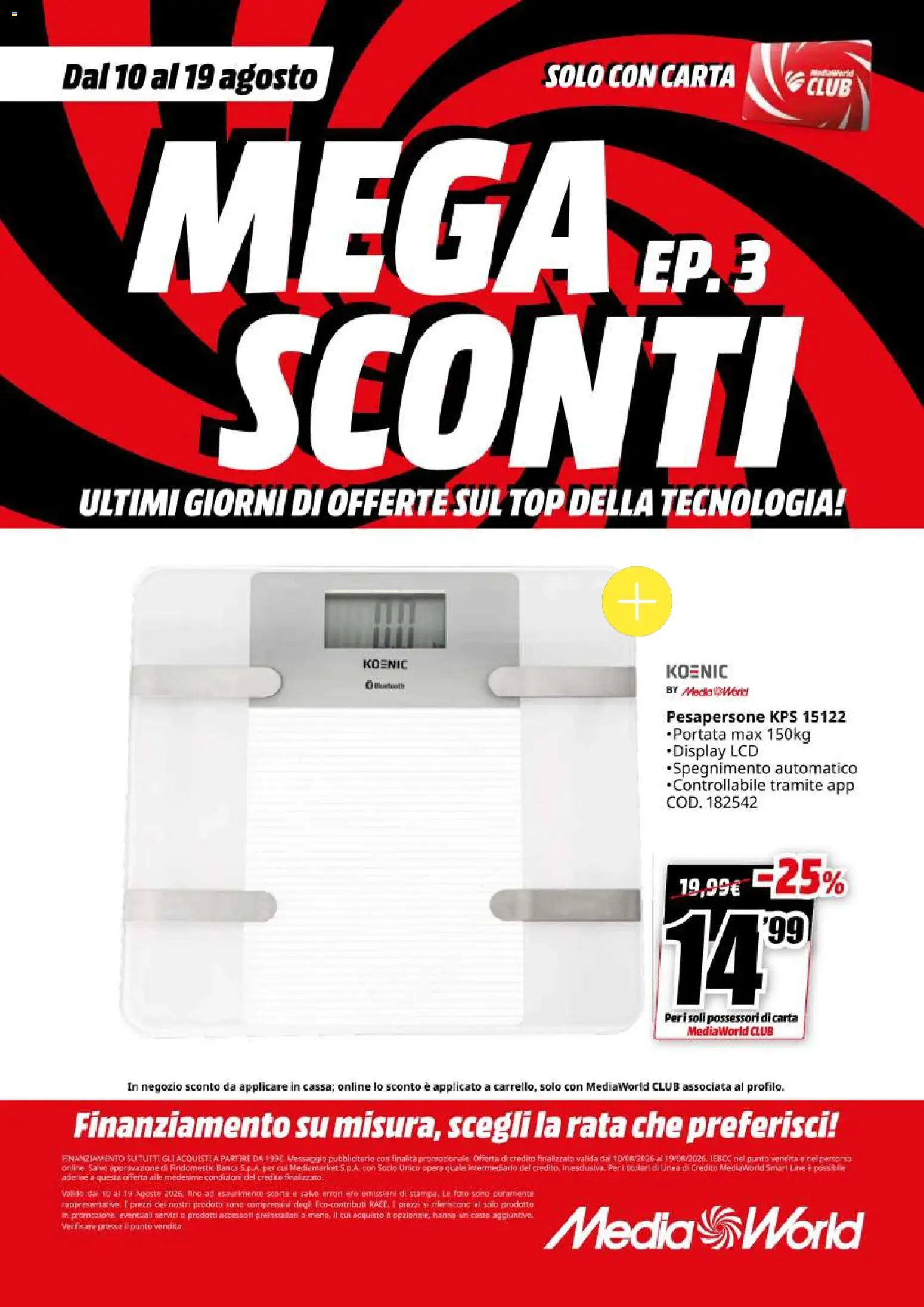 Volantino Media World del 10/08/2026 | Pagina: 65