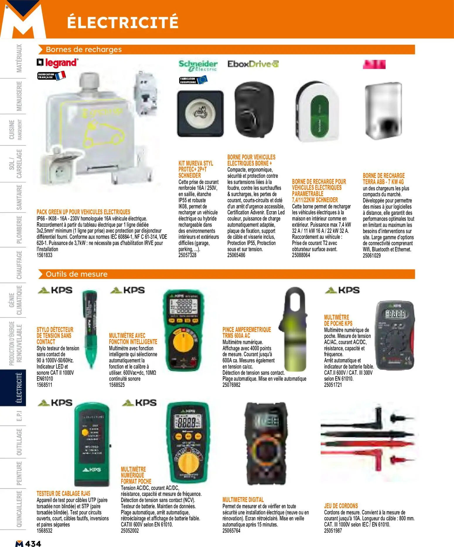 {H1} | Page: 434 | Produits: Câble, Stylo, Prise, Batterie