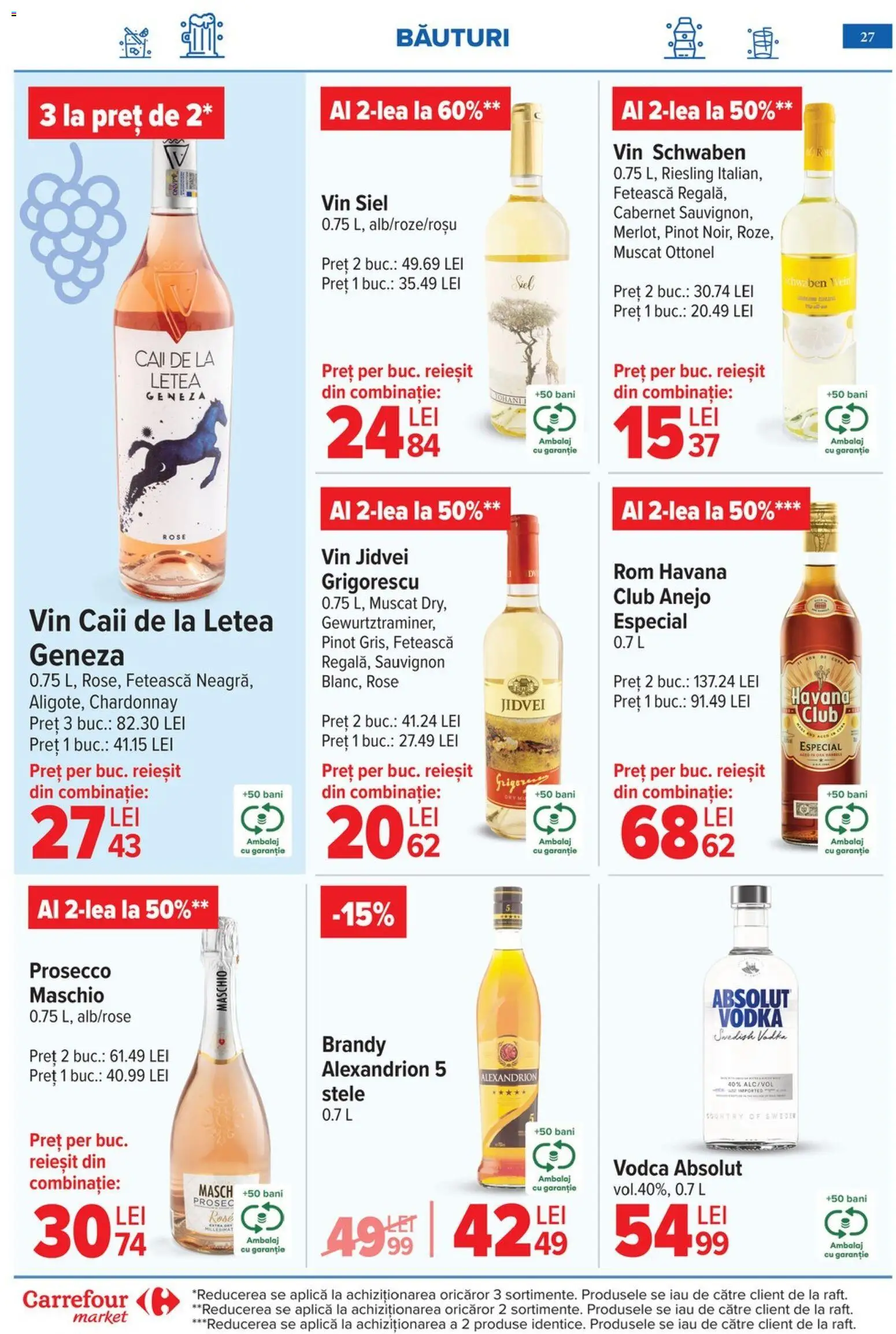 Noul catalog Carrefour – valabil de la 06.05.2026 | Pagină: 30 | Produse: Su ısıtıcı, Vin, Klementiinit, Rom
