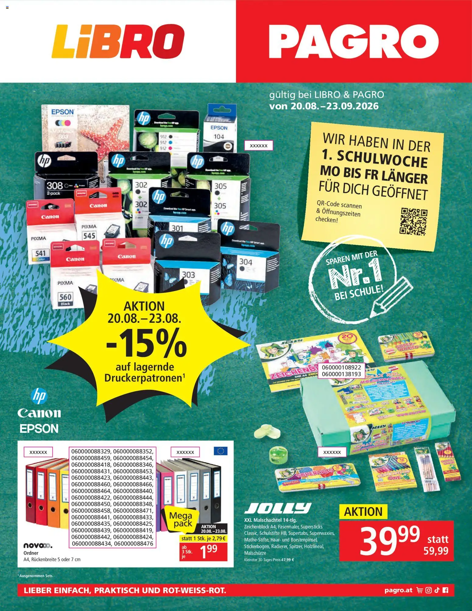 Pagro-Diskont Flugblatt gültig ab 20.08.2026 | Seite: 1