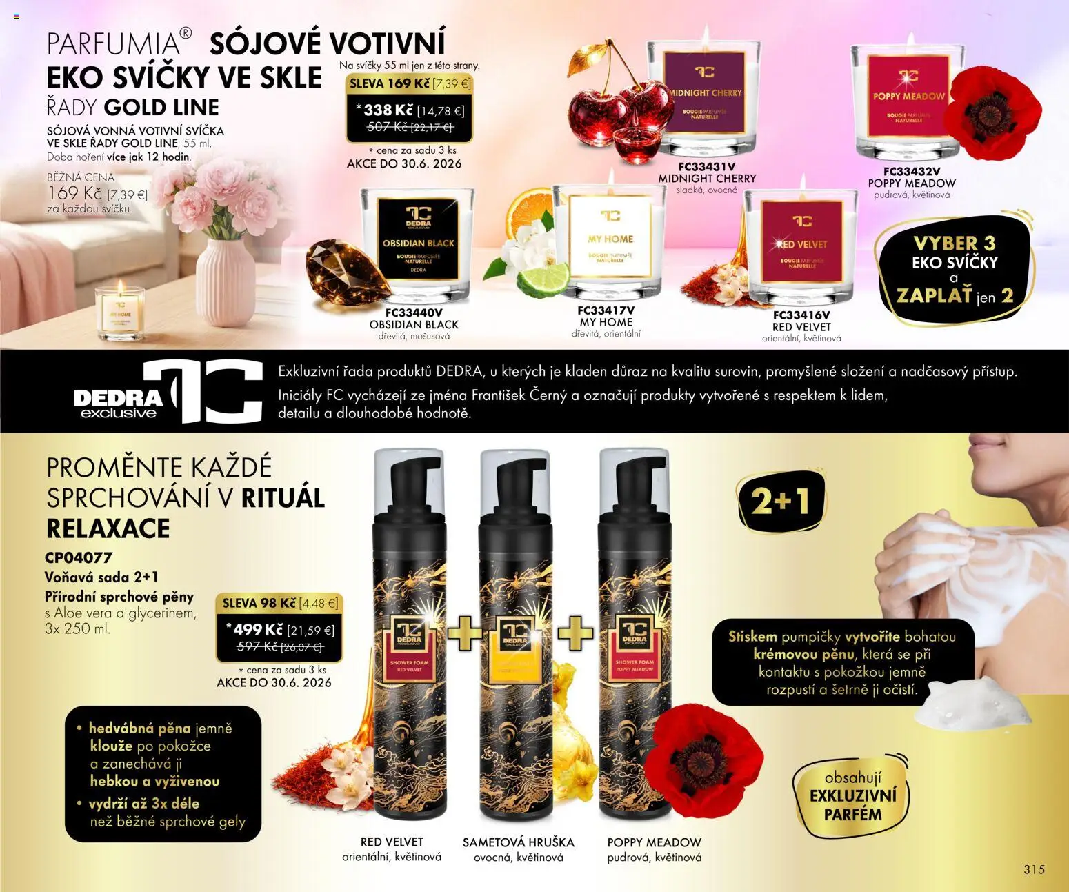 Nové Dedra akcie – leták je platný od 01.06.2026 | Strana: 15 | Produkty: Parfém