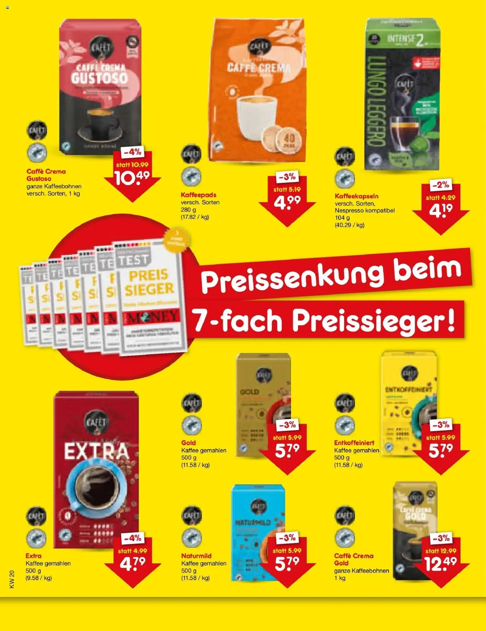 Netto Marken-Discount Prospekt Regensburg – gültig ab 08.06.2026 | Seite: 6 | Produkte: Kaffeepads, Kaffee