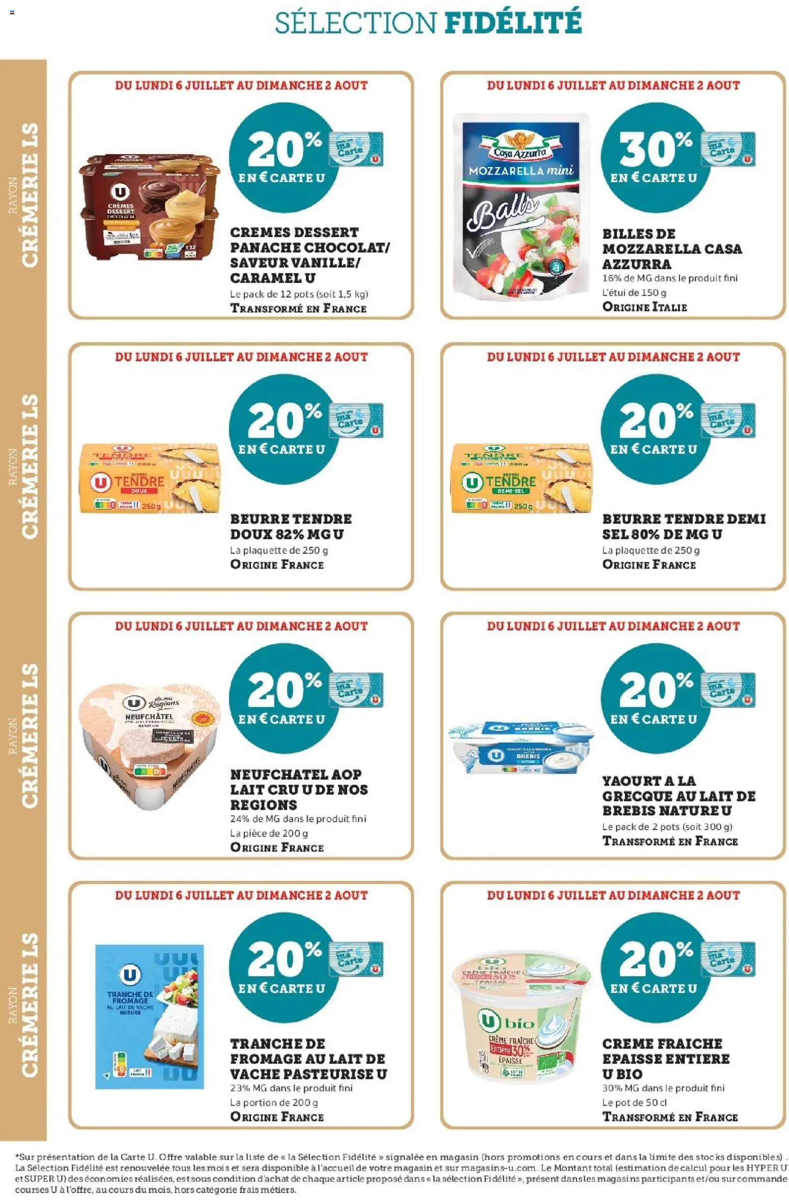 {H1} | Page: 4 | Produits: Lait, Fromage, Crème fraiche, Crème