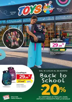Anteprima del volantino Toys Center volantino Back To School valido a partire dal 16/07/2026