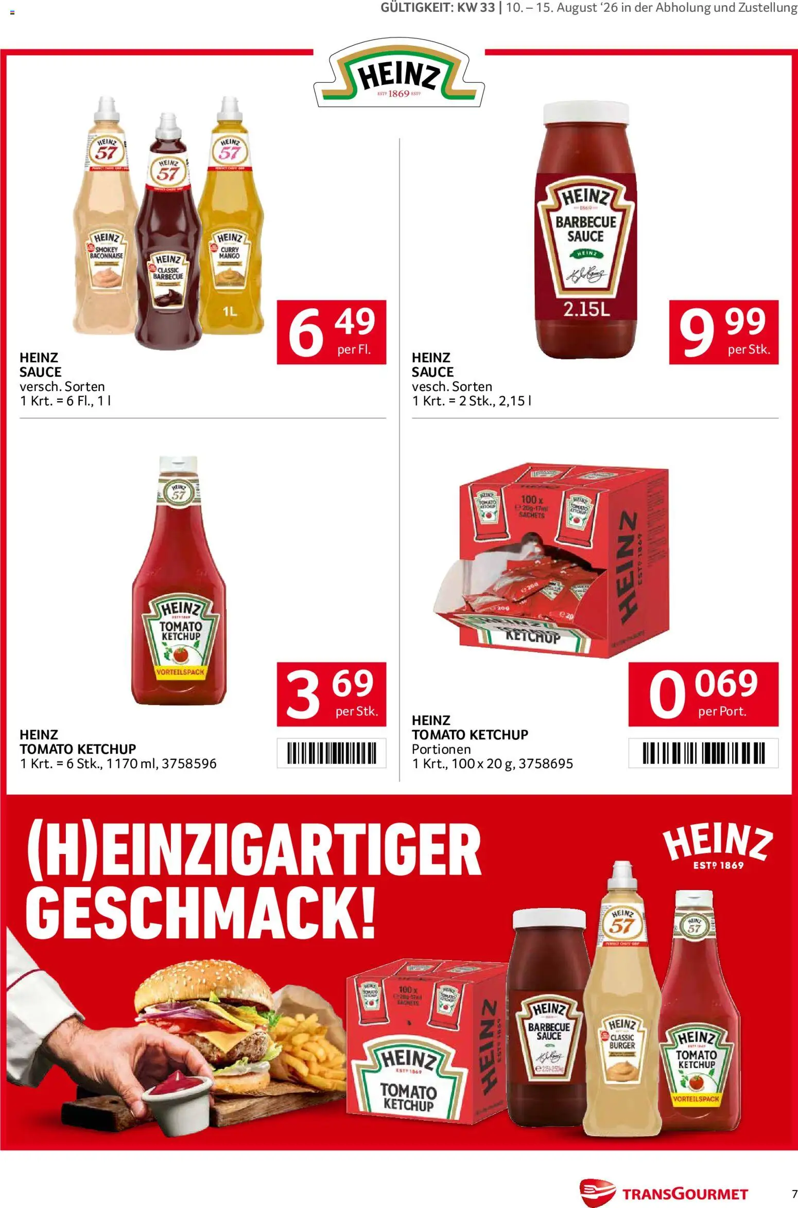 Transgourmet Markenfest Woche gültig ab 10.08.2026 | Seite: 7 | Produkte: Ketchup, Mango