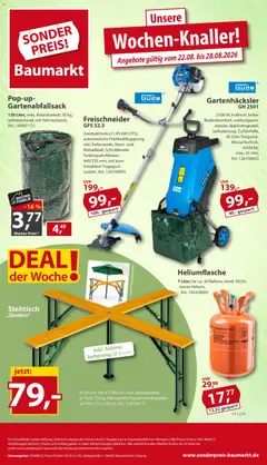 Sonderpreis Baumarkt Prospekt ab 22.08.2026 gültig
