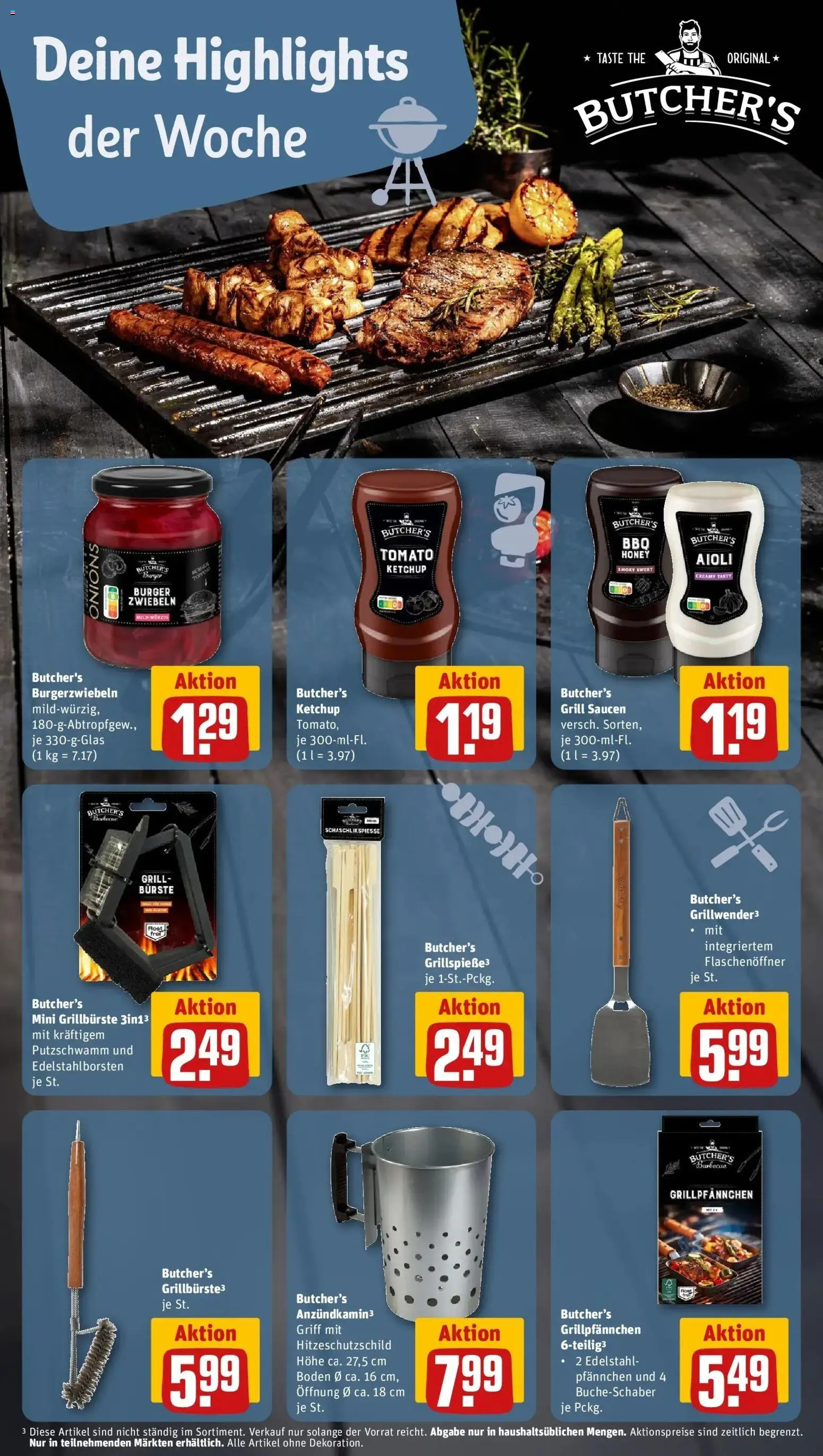 Rewe Prospekt Bremen – gültig ab 05.07.2026 | Seite: 11 | Produkte: Grill, Burger, Zwiebeln, Ketchup