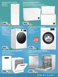 KTC Katalog tehnike i posuđa - Pregled kataloga iz trgovine KTC, vrijedi od 30.09.2026 | Stranica: 7 | Proizvodi: Perilica posuđa, Perilica rublja, Košare, Zamrzivač