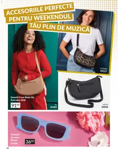 Ofertele Avon valabile de la 09.07.2026 | Pagină: 58 | Produse: Ochelari, Geantă, Ochelari de soare, Body