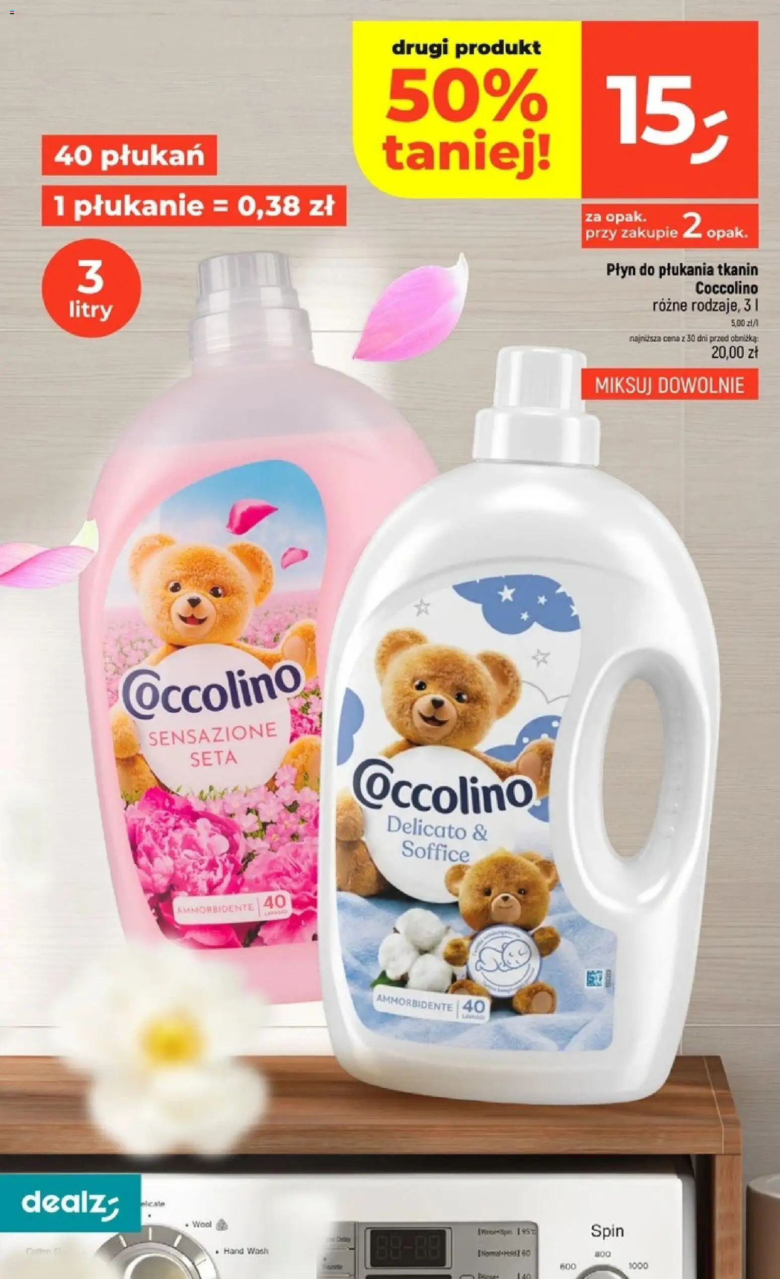 Dealz gazetka od 08.10.2026 | Strona: 32 | Produkty: Płyn do płukania, Coccolino, Płyn do płukania tkanin