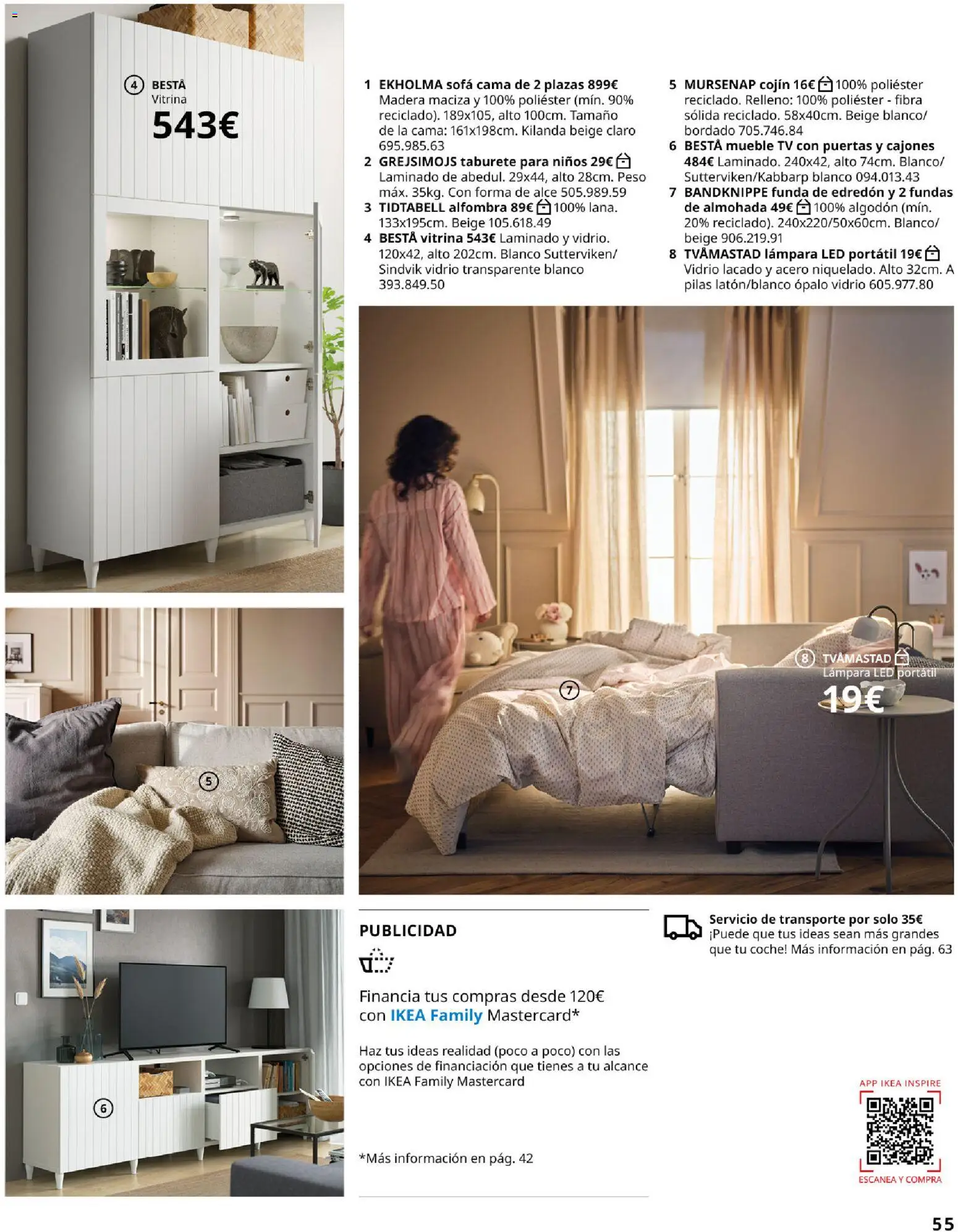 IKEA - Salones │ válido desde el 01/09/2026 | Página: 55 | Productos: Portátil, Taburete, Funda, Cojín