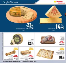 Anteprima del volantino FOCACCIA ALLO STRACCHINO, prodotto da forno, surgelato all'origine cotto in negozio, nei punti vendita con doratura, fresco nei punti vendita con panificazione, a banco forno valido a partire dal 01/07/2026 | Pagina: 12 | Prodotti: Prosciutto Cotto, Pizza, Pancetta, Formaggio