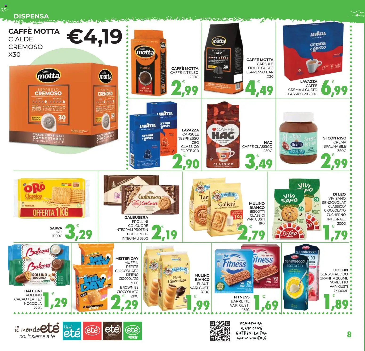Volantino Eté del 12.06.2026 | Pagina: 8 | Prodotti: Riso, Biscotti, Latte, Frollini