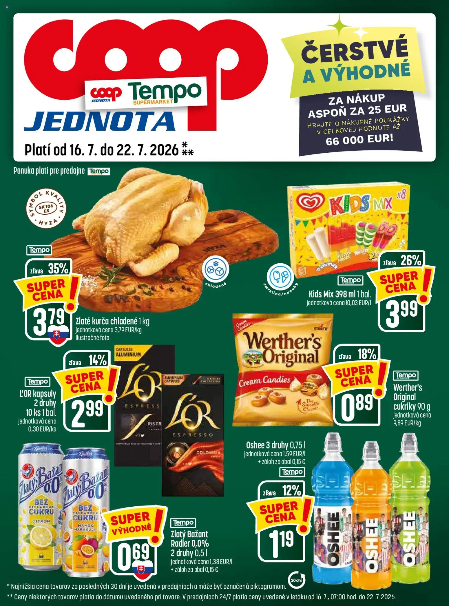 Nové COOP Jednota akcie – leták je platný od 16.07.2026 | Strana: 25