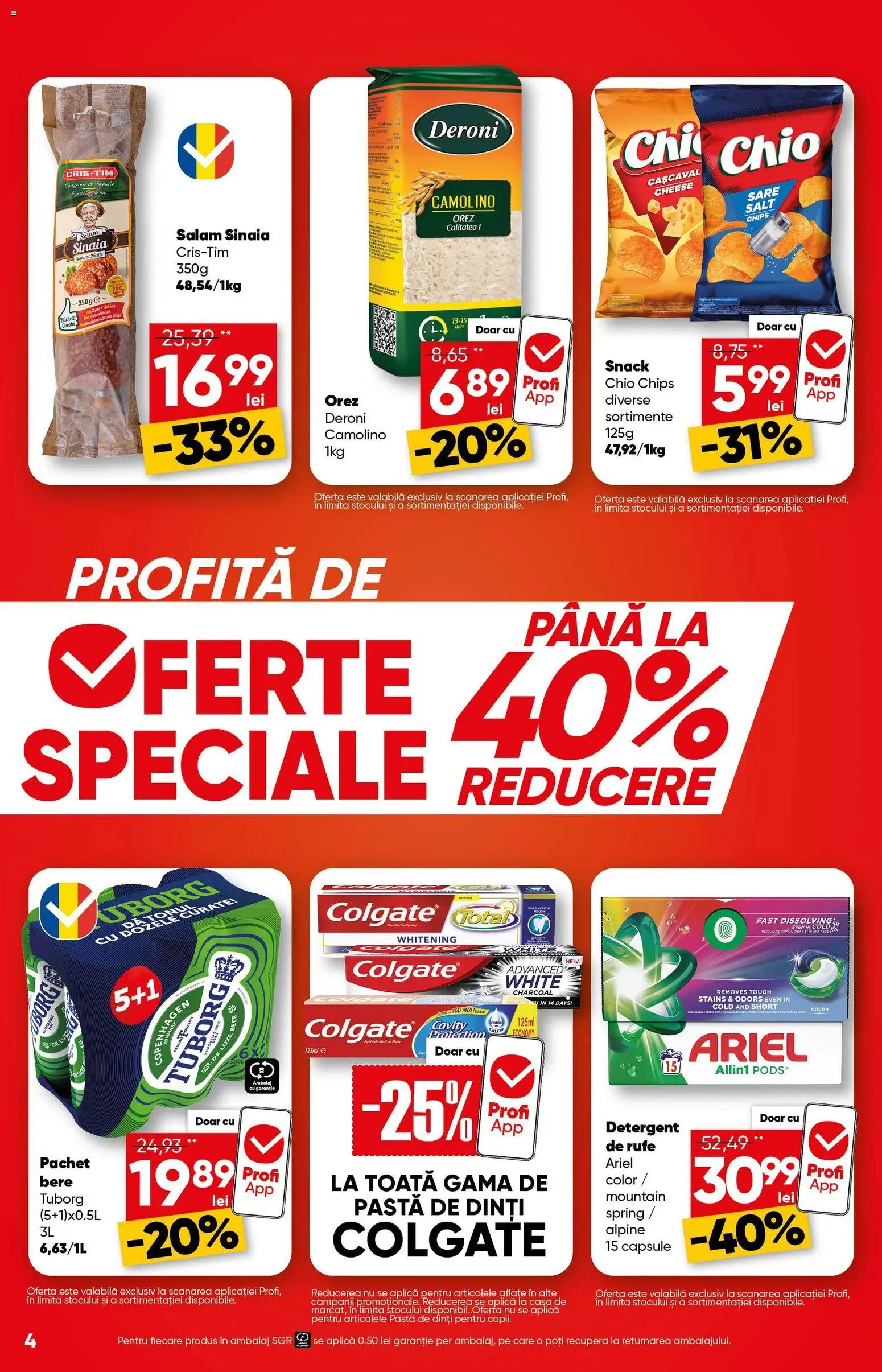 Noul catalog Profi – valabil de la 18.02.2026 | Pagină: 4 | Produse: Cașcaval, Pastă de dinți, Apă, Sare
