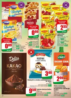 Pogląd oferty "Rodzynki o smaku czekoladowym Dr. Ensa, 100 g" - ważna od 27.05.2026 | Strona: 22 | Produkty: Czekolady, Galaretka, Kakao, Rodzynki