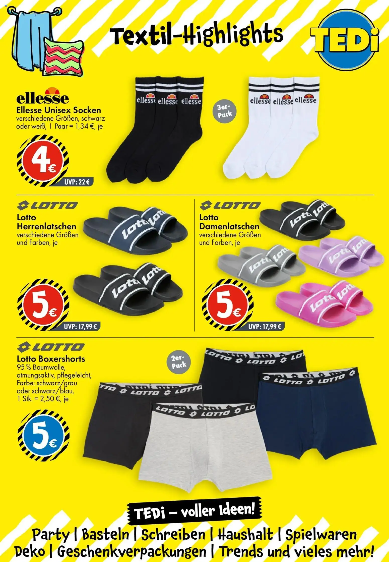 TEDi Prospekt Frohbburg (ab 31.08.2026) zum Blättern | Seite: 7 | Produkte: Socken