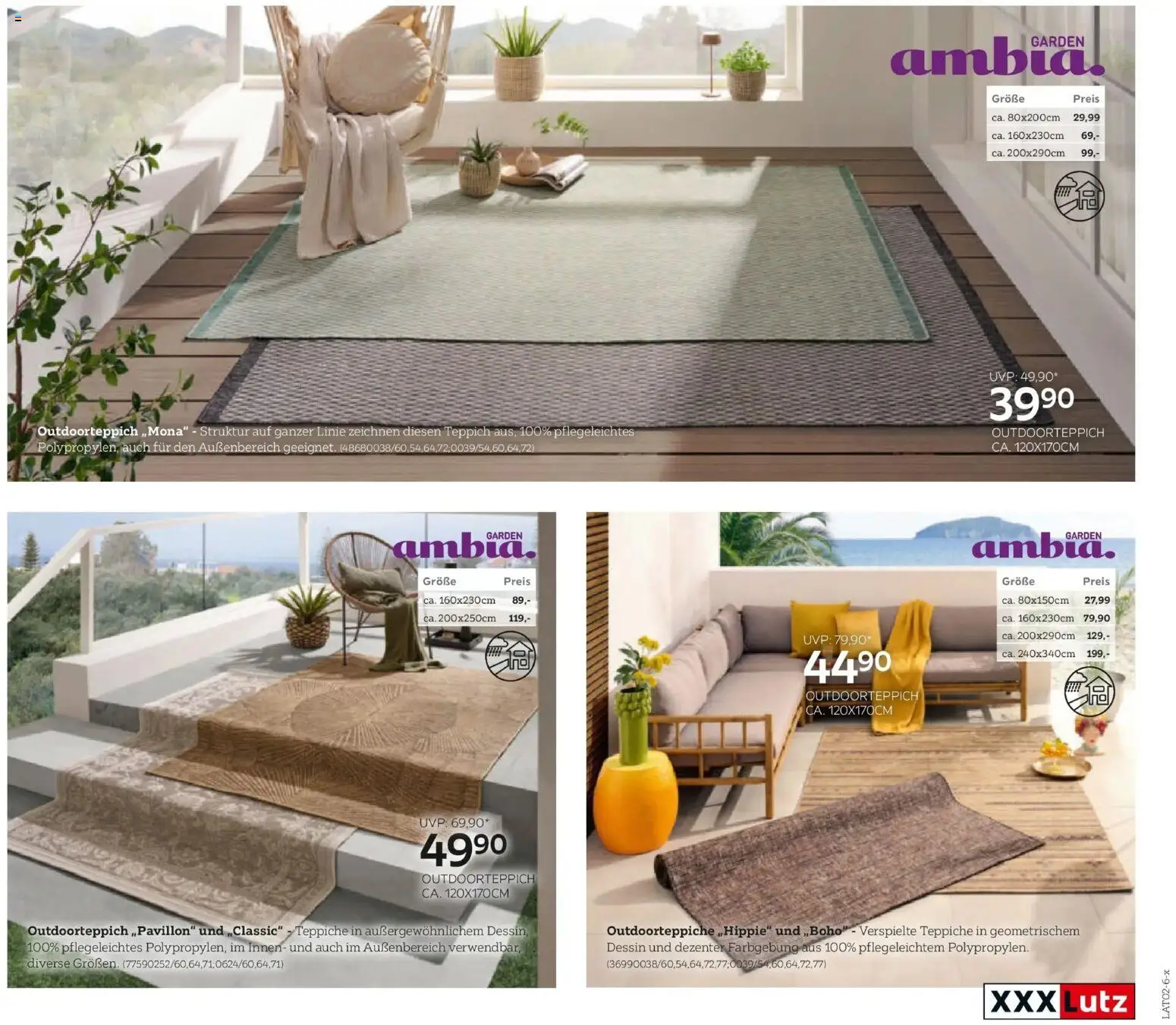 XXXLutz Gartenkatalog gültig ab 30.03.2026 | Seite: 163 | Produkte: Teppich