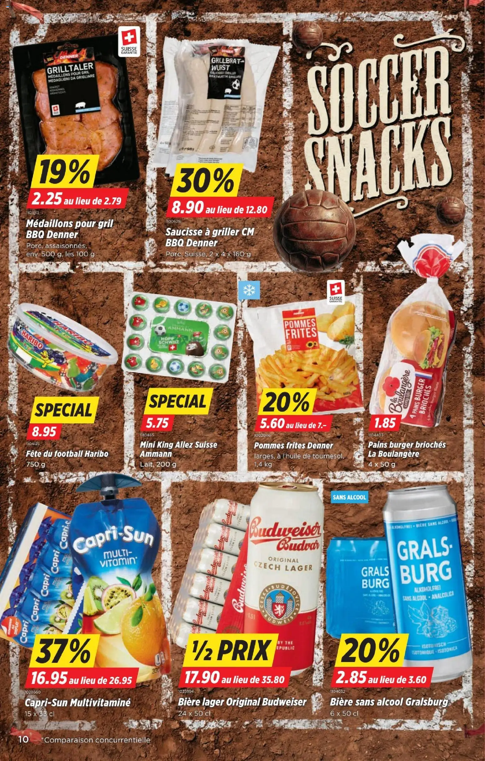 Denner aktionen FR – gültig ab 11.06.2026 | Seite: 10 | Produkte: Burger, Pommes Frites, Wurst, Griller
