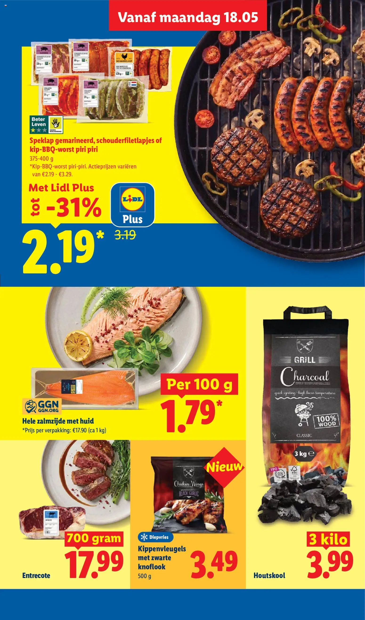 {H1} | Pagina: 17 | Producten: Steak, Kippenvleugels, Grill, Knoflook