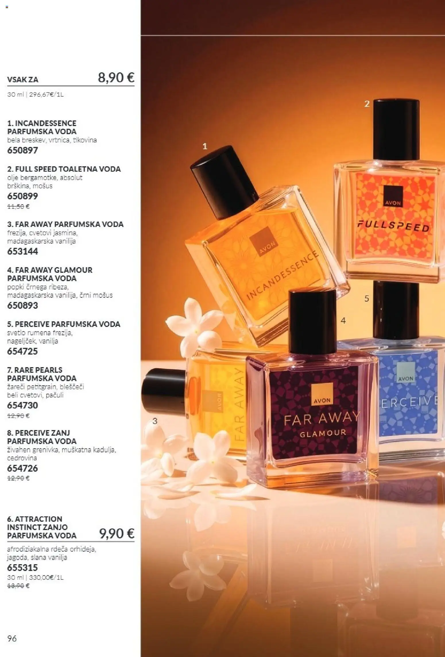 Novi Avon katalog ponudbe – veljaven od 01.10.2026 | Stran: 96 | Izdelki: Olje, Voda, Toaletna voda, Parfumska voda