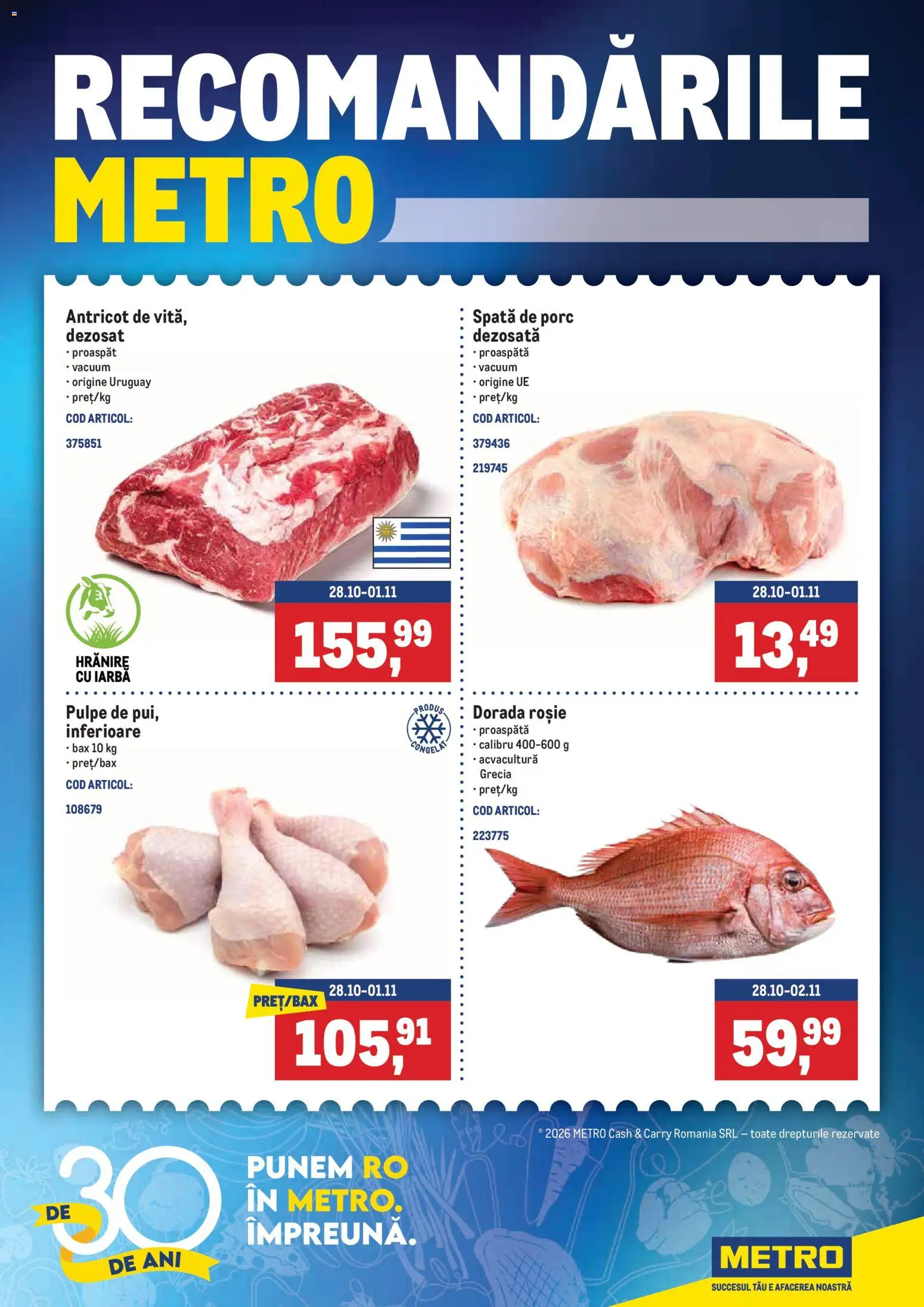 Noul catalog Metro – valabil de la 26.10.2026 | Pagină: 1 | Produse: Spata de porc
