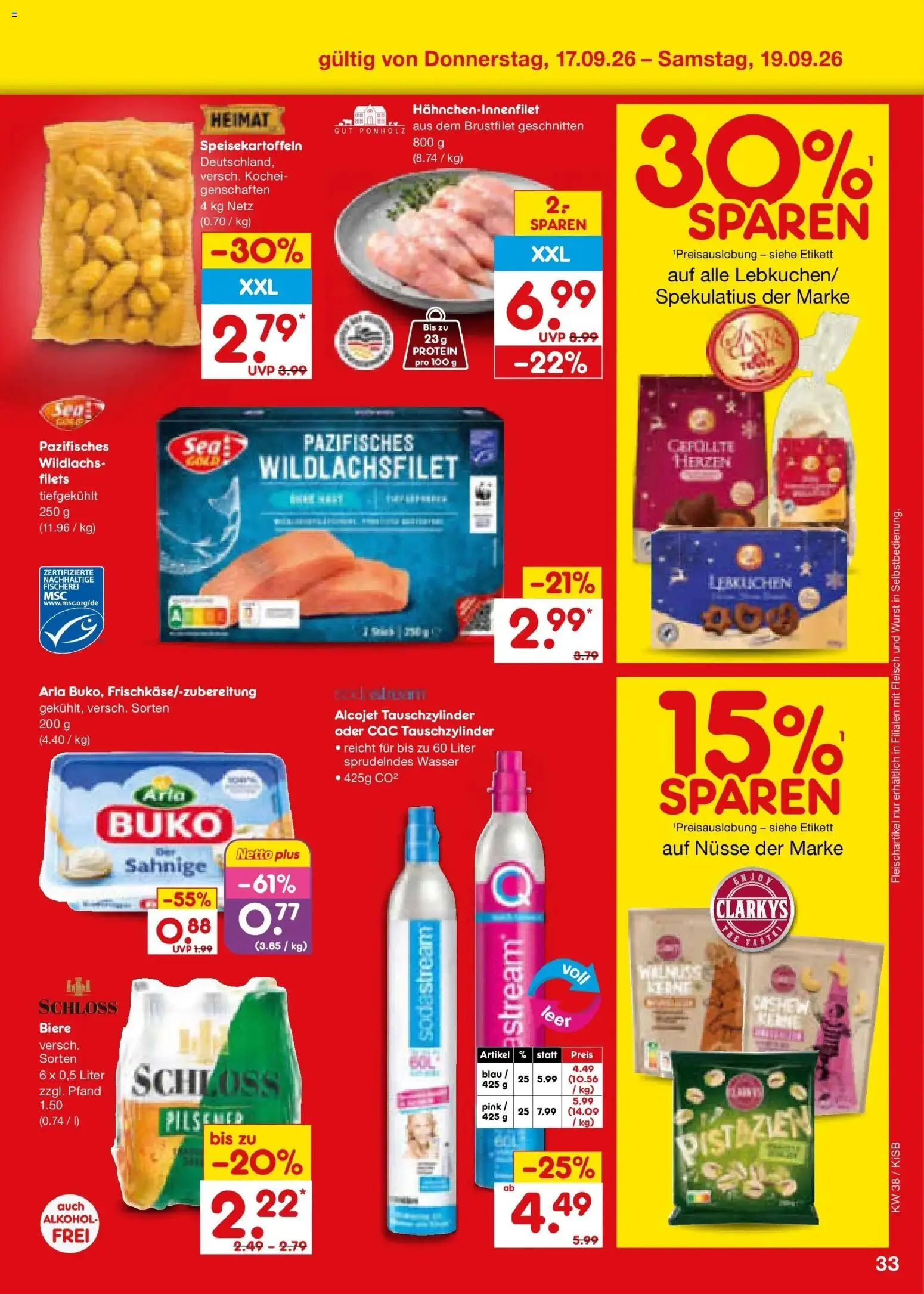 Netto Marken-Discount Prospekt Nürnberg – gültig ab 14.09.2026 | Seite: 47 | Produkte: Alkohol, Wurst, Fleisch, Sodastream