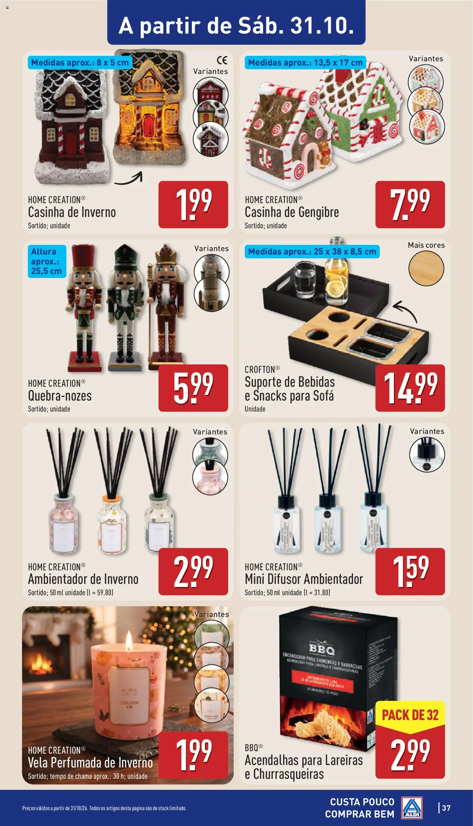 Aldi folheto │ válido de 26/10/2026 | Página: 37 | Produtos: Bebidas, Gengibre, Sofá, Ambientador