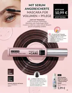 AVON Katalog Juli 2026 ab 01.07.2026 gültig | Seite: 49 | Produkte: Butter, Mascara, Serum