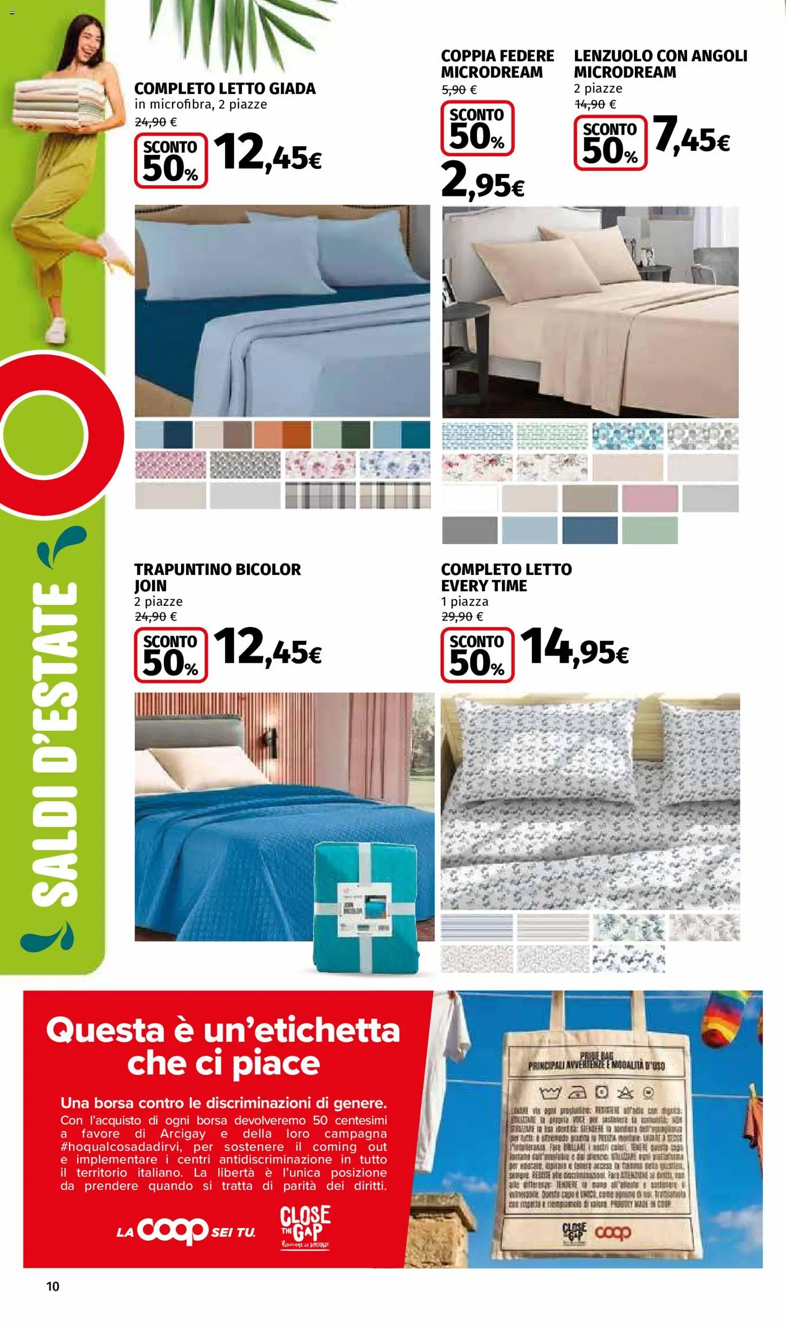 Volantino Ipercoop del 04/07/2026 | Pagina: 10 | Prodotti: Borsa, Letto