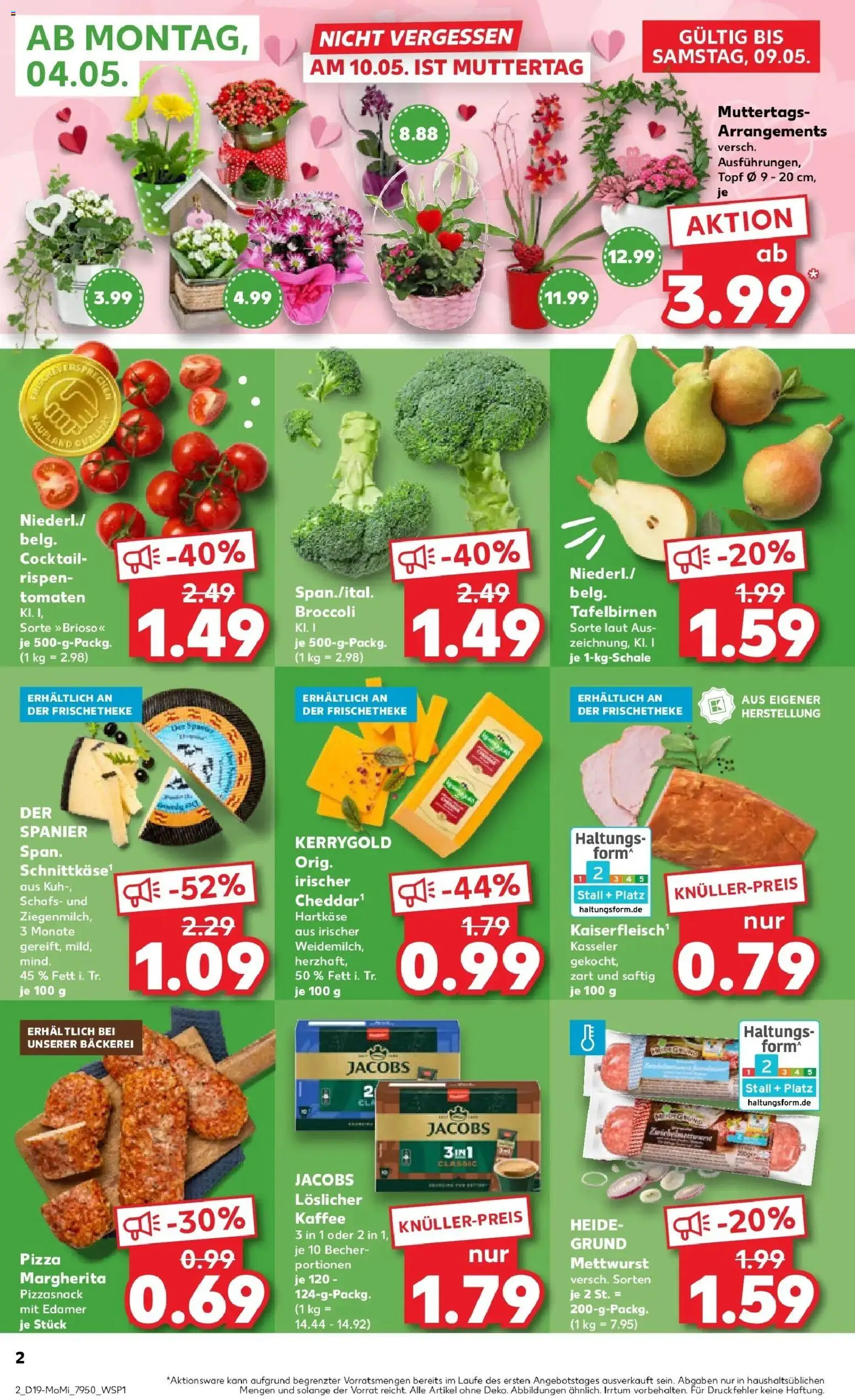 Prospekt Kaufland ab 04.05.2026 » Angebote Online zum Blättern | Seite: 2 | Produkte: Kaffee, Tomaten, Edamer, Pizza