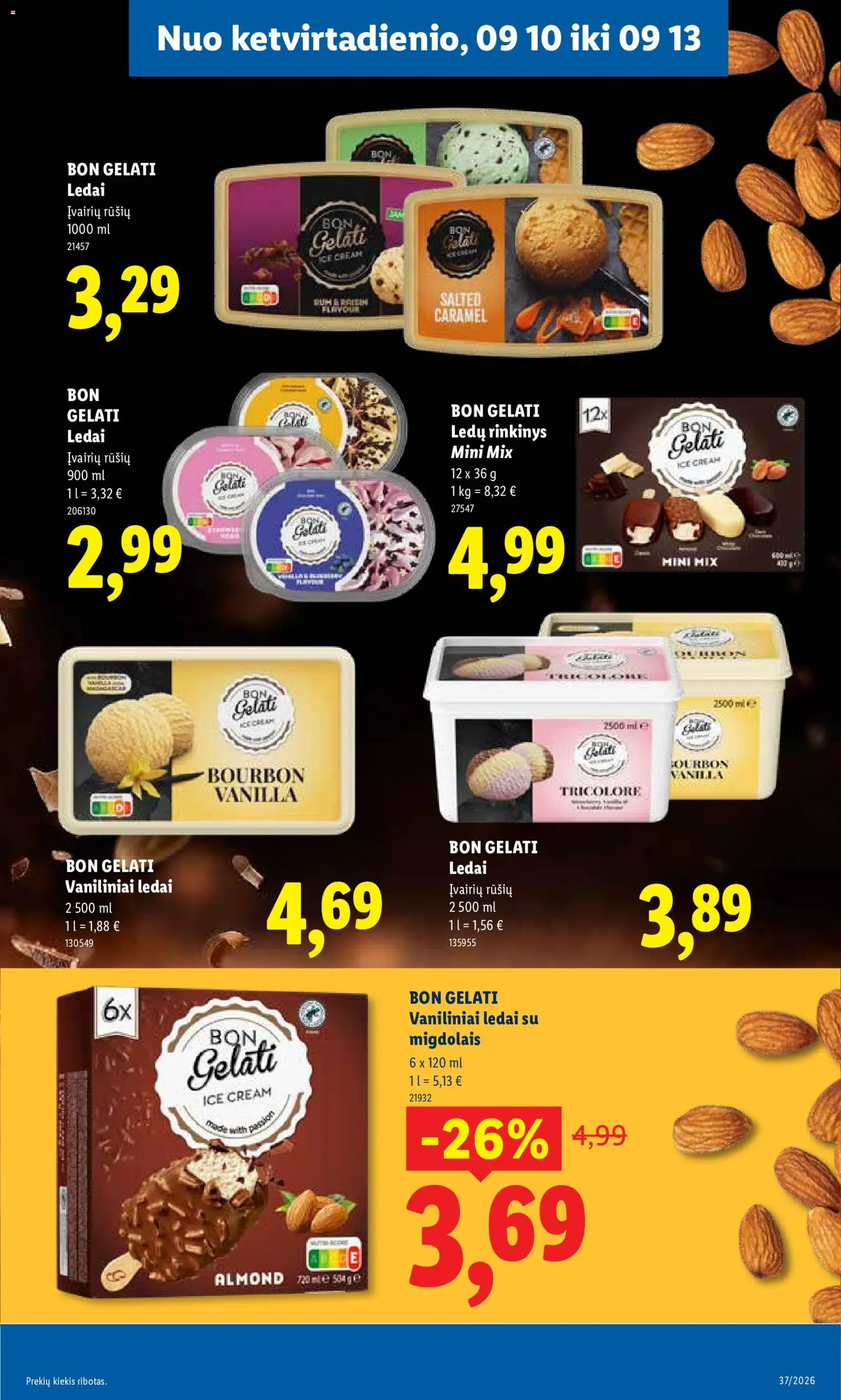 LIDL akcijos nuo 2026.09.07 | Puslapis: 35 | Prekių: Ledai